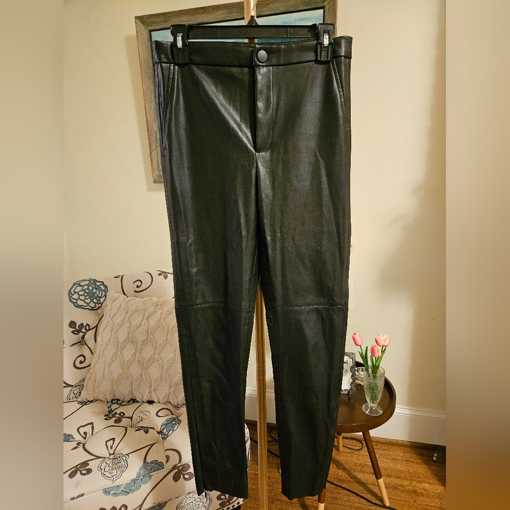 Zara Faux Leather Pants Sz Med